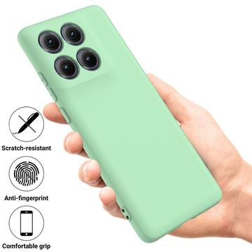 Motorola Edge (2025) Flydende silikone cover med håndrem - grøn