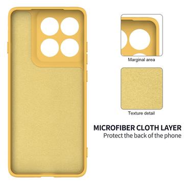 Motorola Edge (2025) Flydende silikone cover med håndrem - gul