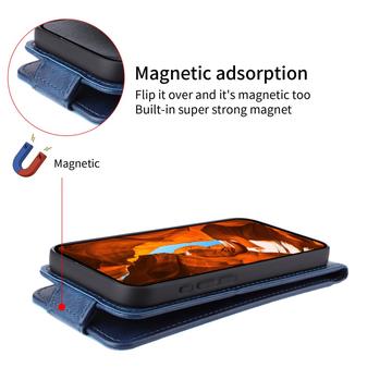 Motorola Edge (2025) lodret flip-etui med stativ - mørkeblå