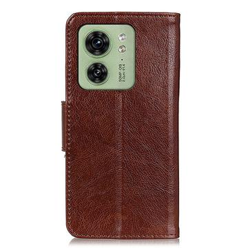 Motorola Edge 40 Elegant Series Pung med Stativfunktion - Brun