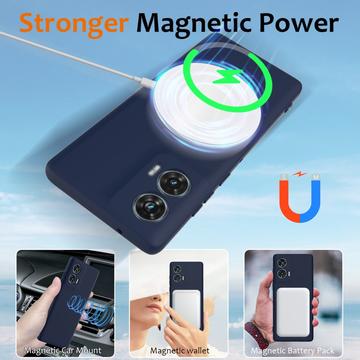 Motorola Edge 50 Fusion/G96 Liquid Silikone Cover - MagSafe Kompatibel - Mørkeblå