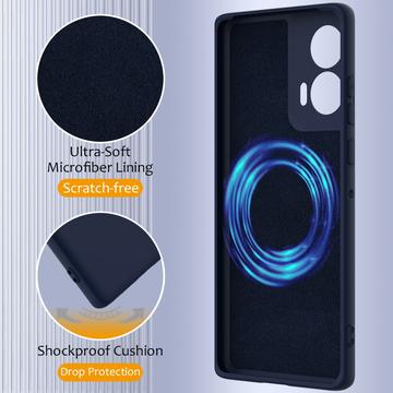 Motorola Edge 50 Fusion/G96 Liquid Silikone Cover - MagSafe Kompatibel - Mørkeblå