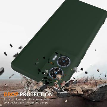 Motorola Edge 50 Fusion/G96 Liquid Silikone Cover - MagSafe Kompatibel - Mørkegrøn