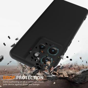 Motorola Edge 50 Liquid Silikone Cover - MagSafe Kompatibel - Sort