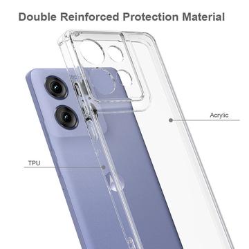 Motorola Edge 50 Neo Ridsefast Hybrid Cover - Gennemsigtig
