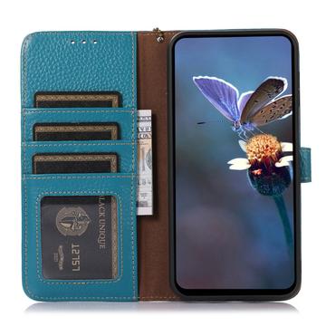 Motorola Edge 50 Neo Læderpung med RFID - Blå