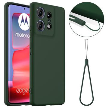Motorola Edge 50 Pro Liquid Silikone Cover - MagSafe Kompatibel - Mørkegrøn