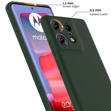 Motorola Edge 50 Pro Liquid Silikone Cover - MagSafe Kompatibel - Mørkegrøn