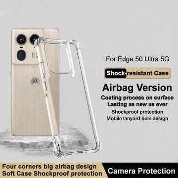 Motorola Edge 50 Ultra/Moto X50 Ultra Imak Faldsikkert TPU Cover - Gennemsigtig