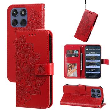 Motorola Edge 60 Fusion Mandala Series Etui med Pung - Rød
