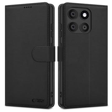 Motorola Edge 60 Fusion Tech-Protect Pung Cover med Magnet og Stativ - Sort