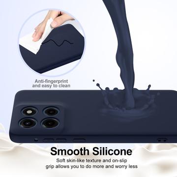 Motorola Edge 60 Stylus Liquid Silikone Cover - MagSafe Kompatibel - Mørkeblå