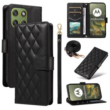 Motorola Edge 70 Luksus Vatteret Pung - sort