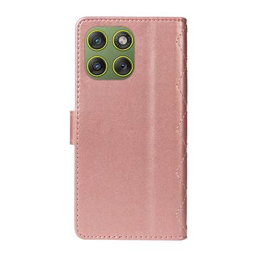 Motorola Edge 70 Luksus Vatteret Pung - rosaguld