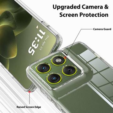 Motorola Edge 70 Ridsefast Hybrid Cover - Gennemsigtig