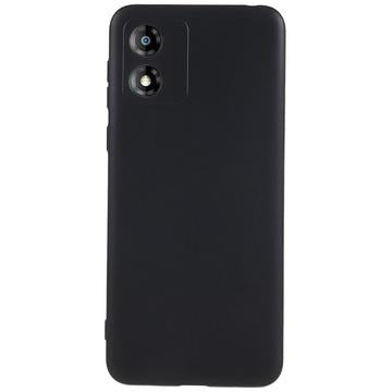 Motorola Moto E13 Anti-Fingeraftryk Mat TPU Cover - Sort