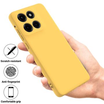 Motorola Moto G Stylus 5G (2025) Flydende silikone cover med håndrem - gul