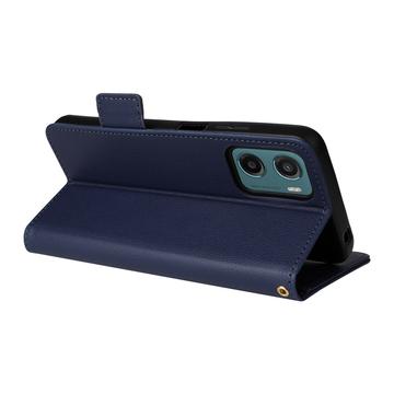 Motorola Moto G05/E15 Pung med Magnetisk Lukning - mørkeblå