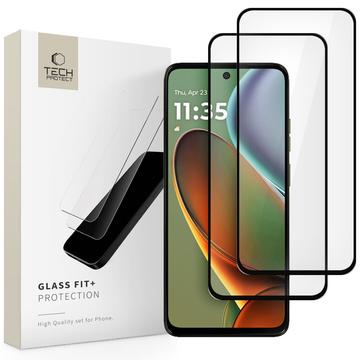 Motorola Moto G15/G15 Power/G05/E15 Tech-Protect Glass Fit+ Skærmbeskyttelse Hærdet Glas - 2 stk. - Sort