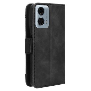 Motorola Moto G34 Pung Cover med Kortholder - Sort