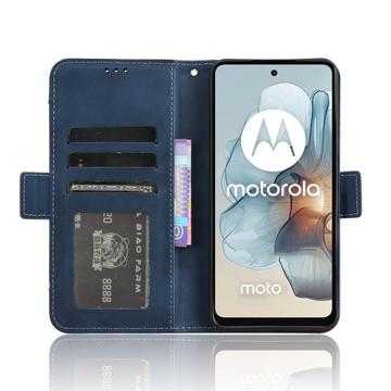Motorola Moto G34 Pung Cover med Kortholder - Blå