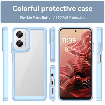 Motorola Moto G35 Anti-Shock Hybrid Cover - Blå
