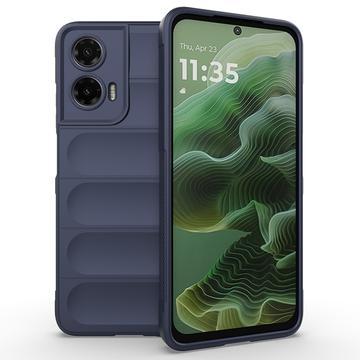 Motorola Moto G35 Rugged TPU Cover - Mørkeblå