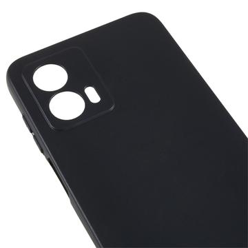 Motorola Moto G53 Anti-Fingeraftryk Mat TPU Cover - Sort