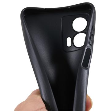 Motorola Moto G53 Anti-Fingeraftryk Mat TPU Cover - Sort