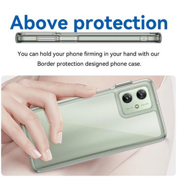 Motorola Moto G54 Anti-Shock Hybrid Cover - Gennemsigtig