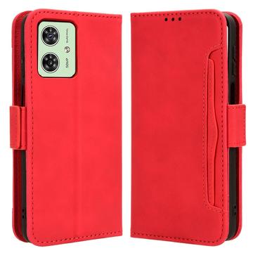 Motorola Moto G54 Pung Cover med Kortholder - Rød