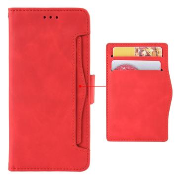 Motorola Moto G54 Pung Cover med Kortholder - Rød
