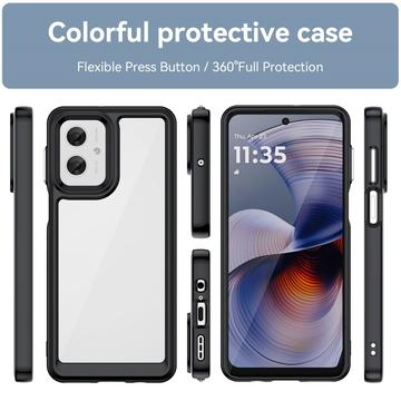 Motorola Moto G55 Anti-Shock Hybrid Cover - Sort