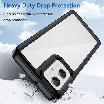 Motorola Moto G55 Anti-Shock Hybrid Cover - Sort