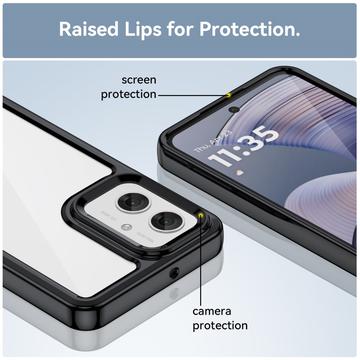 Motorola Moto G55 Anti-Shock Hybrid Cover - Sort