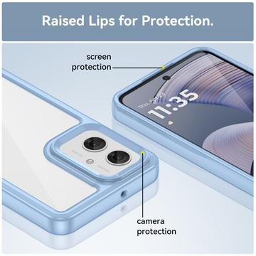 Motorola Moto G55 Anti-Shock Hybrid Cover - Blå