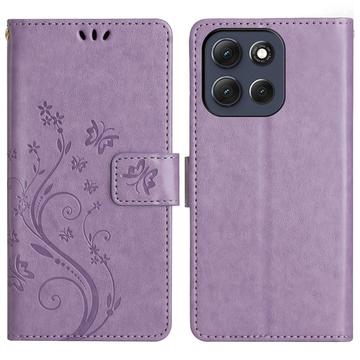 Motorola Moto G56 Butterfly Series Flip Cover med Pung - Violet
