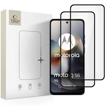 Motorola Moto G56 Tech-Protect Glass Fit+ Skærmbeskyttelse Hærdet Glas - 2 stk. - Sort