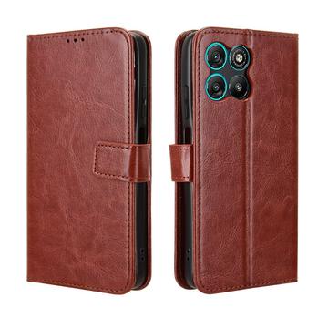 Motorola Moto G67 Power/G57 Power/G57 Pung Etui med Stativ - Brun