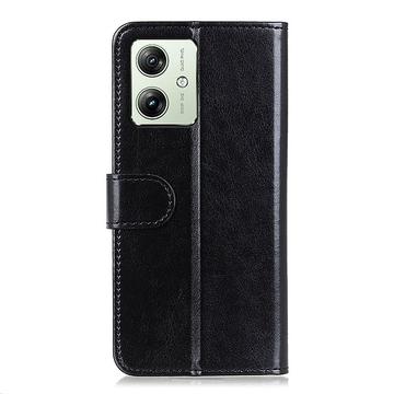 Motorola Moto G64 Pung med Magnetisk Lukning - sort