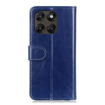 Motorola Moto G77/G67 Pung Etui med Stativ - blå