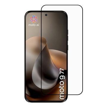Motorola Moto G77 Skærmbeskyttelse Hærdet Glas - Full Fit - 9H - Sort kant