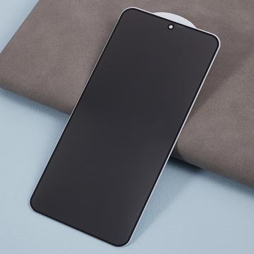 Motorola Moto G77 Privacy Full Cover Skærmbeskytter Hærdet Glas - Sort Kant