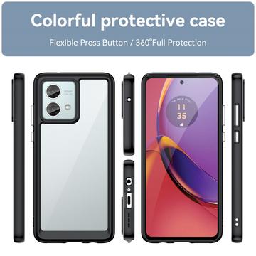 Motorola Moto G84 Anti-Shock Hybrid Cover - Sort