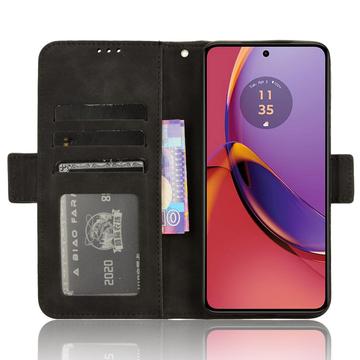Motorola Moto G84 Pung Cover med Kortholder - Sort