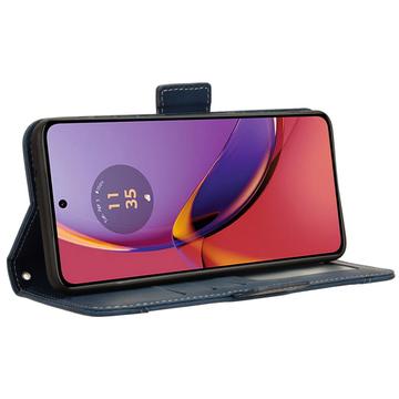 Motorola Moto G84 Pung Cover med Kortholder - Blå