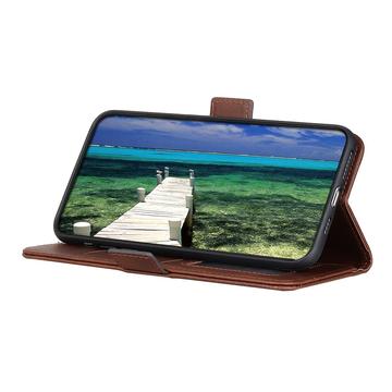 Motorola Moto G84 Pung Cover med Magnetisk Lukning - Brun