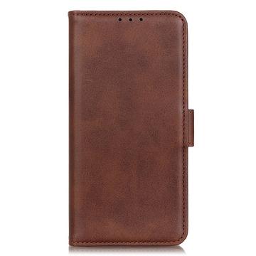 Motorola Moto G84 Pung Cover med Magnetisk Lukning - Brun
