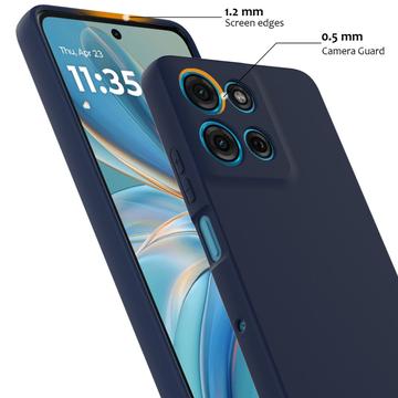 Motorola Moto G86 Power Liquid Silikone Cover - MagSafe Kompatibel - Mørkeblå