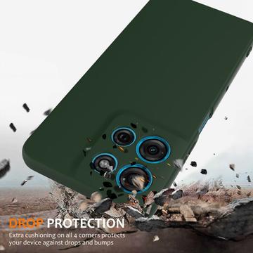 Motorola Moto G86 Power Liquid Silikone Cover - MagSafe Kompatibel - Mørkegrøn